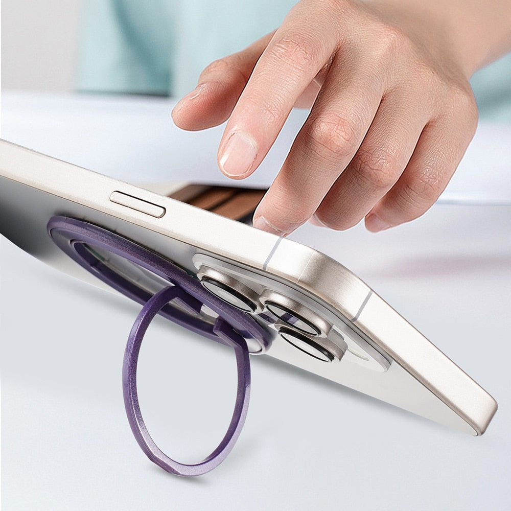 Techsuit – MagSafe telefonski prsten (MPR2) – Okrugli oblik- aluminijska legura – narančasti