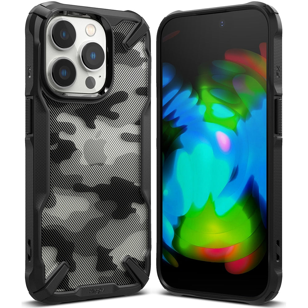 Ringke – Fusion X Design – iPhone 14 Pro – Camo Black