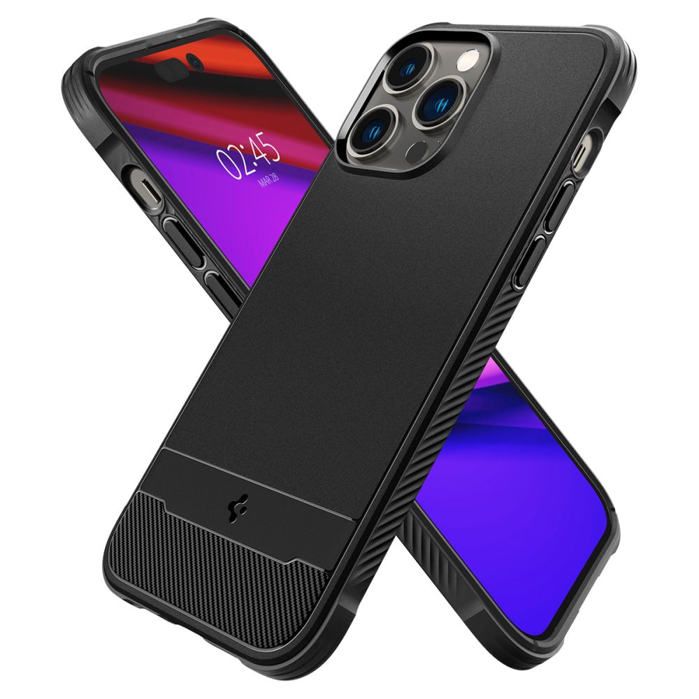 Spigen - Rugged Armor Mag Safe - iPhone 14 Pro - černá