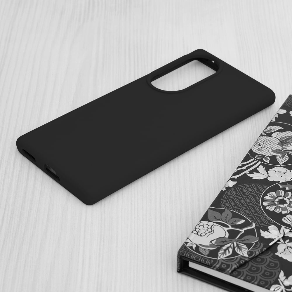 Techsuit – Soft Edge Silicone – Honor 70 – černá