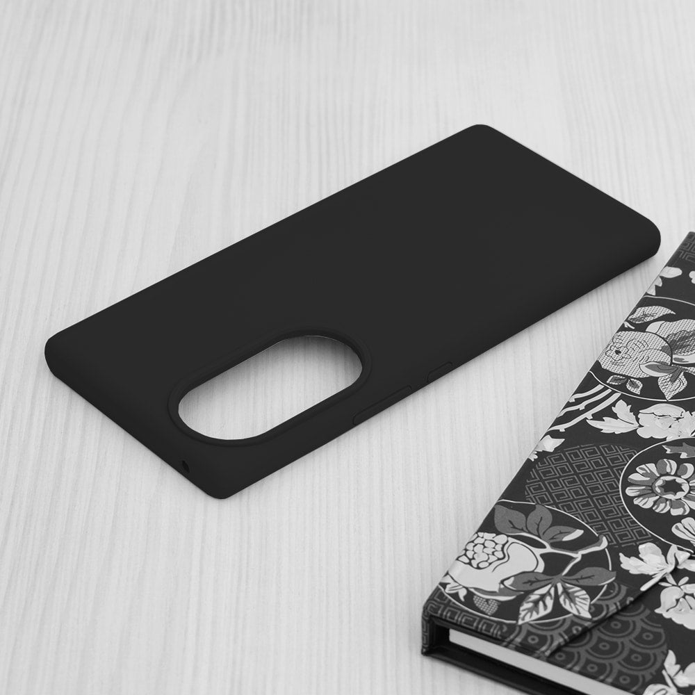 Techsuit – Soft Edge Silicone – Honor 70 – černá