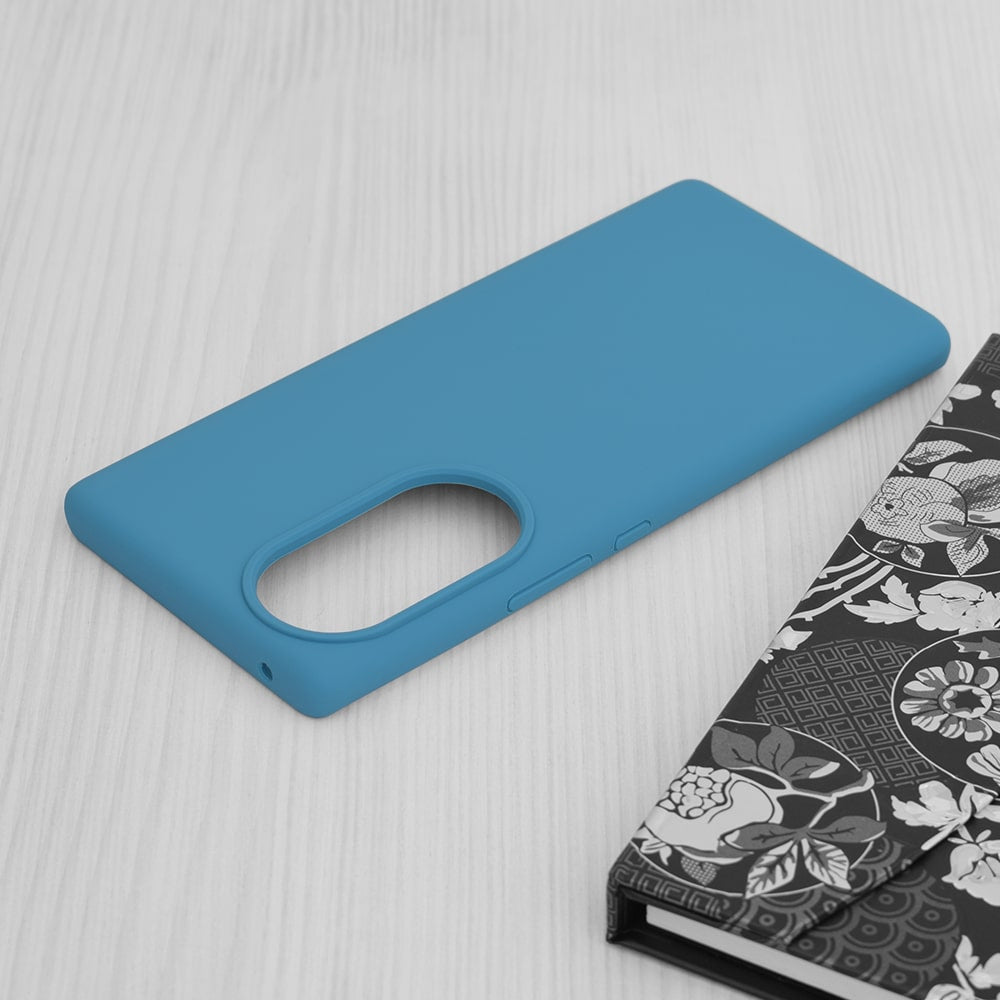 Techsuit - Soft Edge Silicone - Honor 70 - Denim Blue