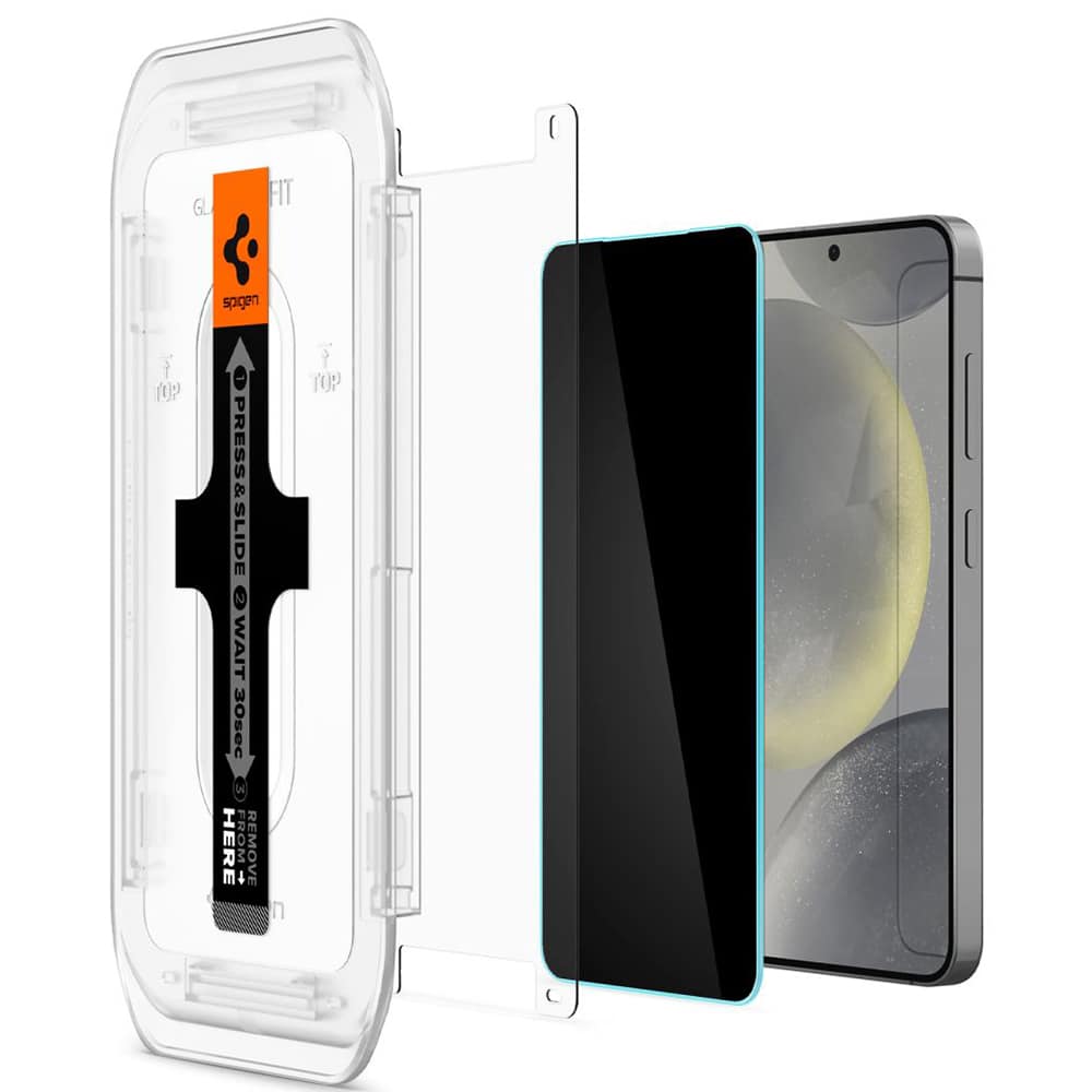 Spigen – Glas.tR EZ-FIT (2 ks) pro Samsung Galaxy S24 Plus/Galaxy S25 Plus – privacy sklo