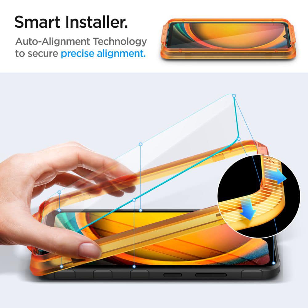 Spigen – Glas.tR Align Master (2 ks) pro Samsung Galaxy Xcover7 – Clear