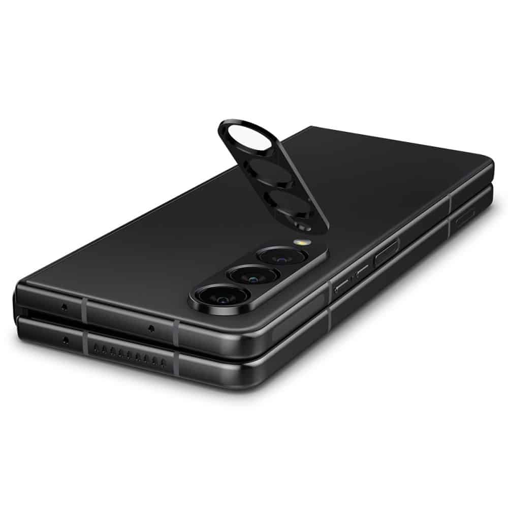 Spigen - Ochranné sklo Optik.TR na fotoaparát (2 ks) - Samsung Galaxy Z Fold 4 - černé