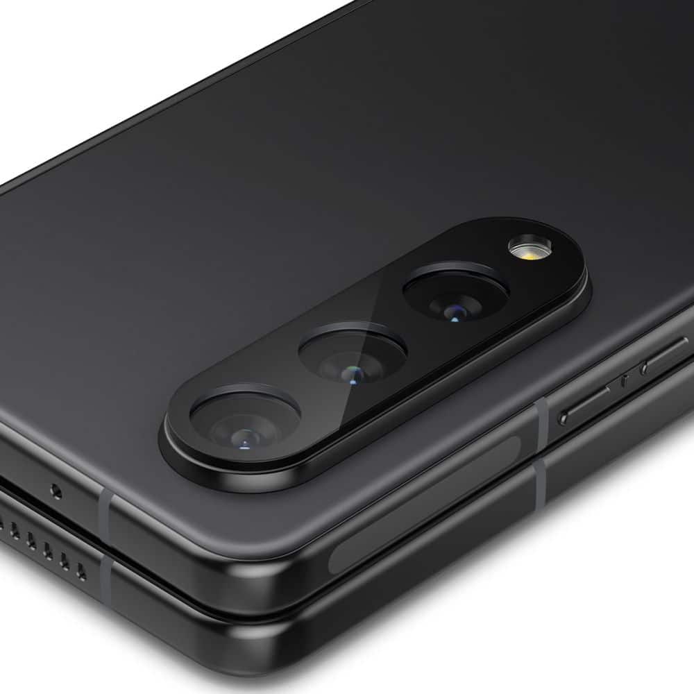 Spigen - Ochranné sklo Optik.TR na fotoaparát (2 ks) - Samsung Galaxy Z Fold 4 - černé