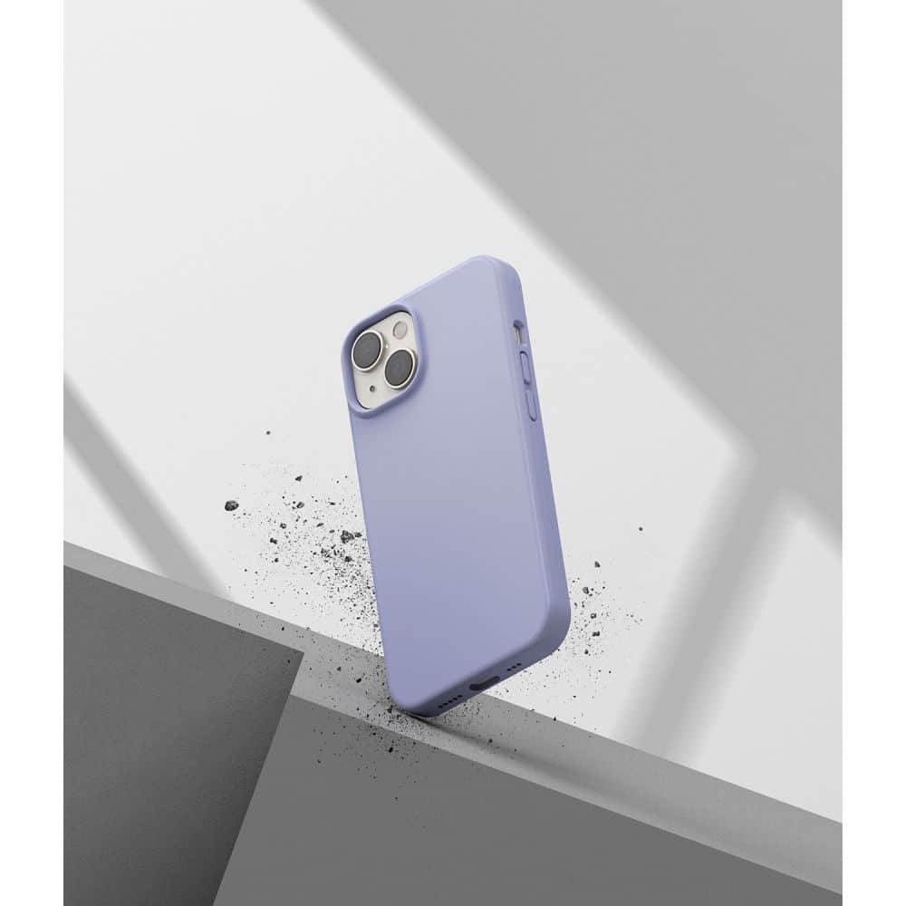 RINGKE SILIKONOVÉ POUZDRO PRO IPHONE 14 PLUS / 15 PLUS LEVANDULOVÉ