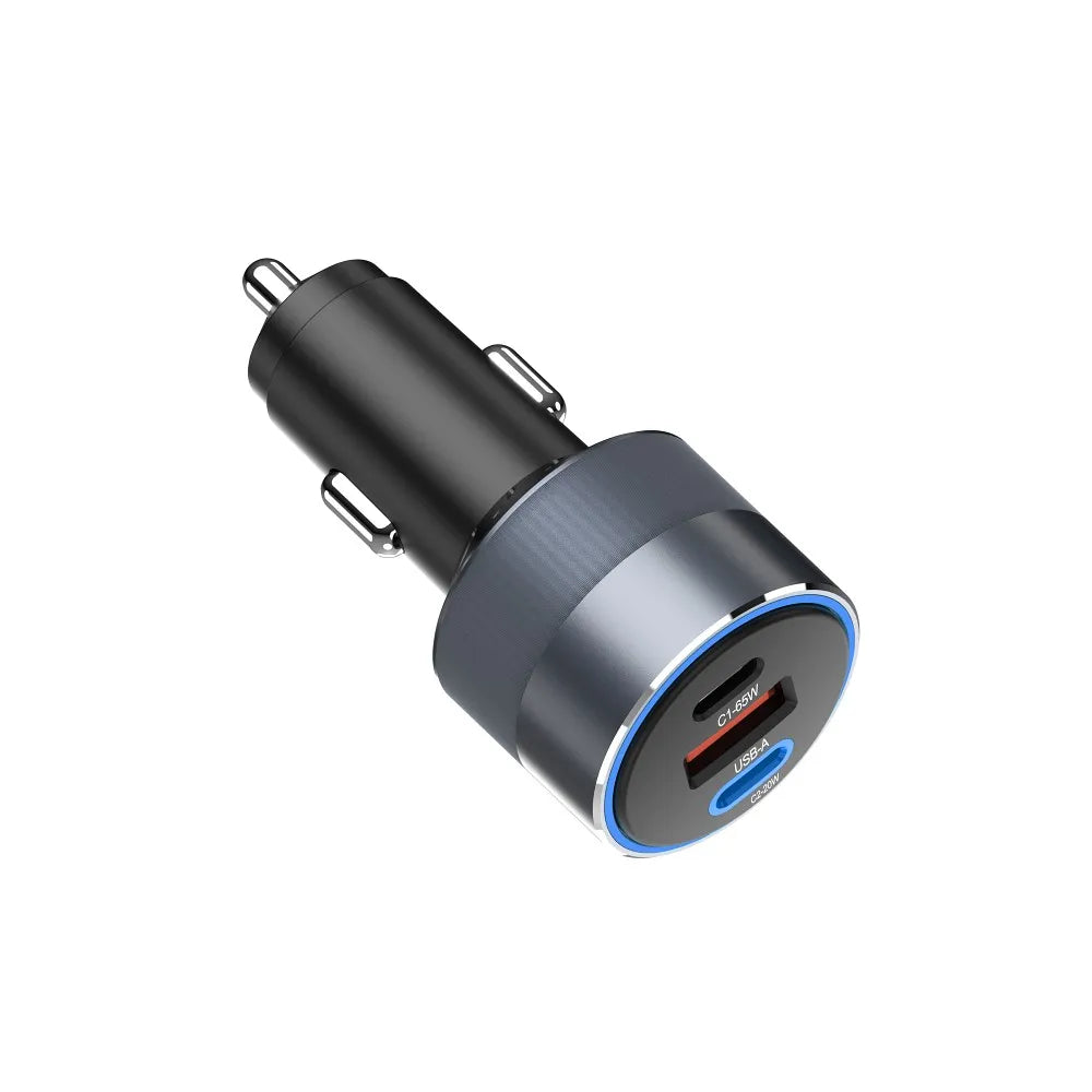 FORCELL F-ENERGY Alu - nabíječka do auta 85W PD+QC4.0+SAM SFC 2.0, 2xUSB C+USB A