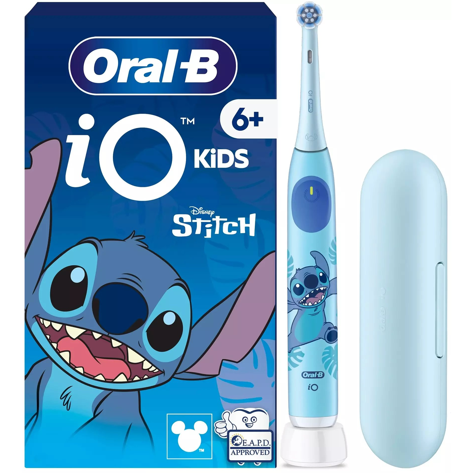 Oral-B iO Kids Disney Stitch with Travel Case Dječja Rotirajuća četkica za zube Plavo