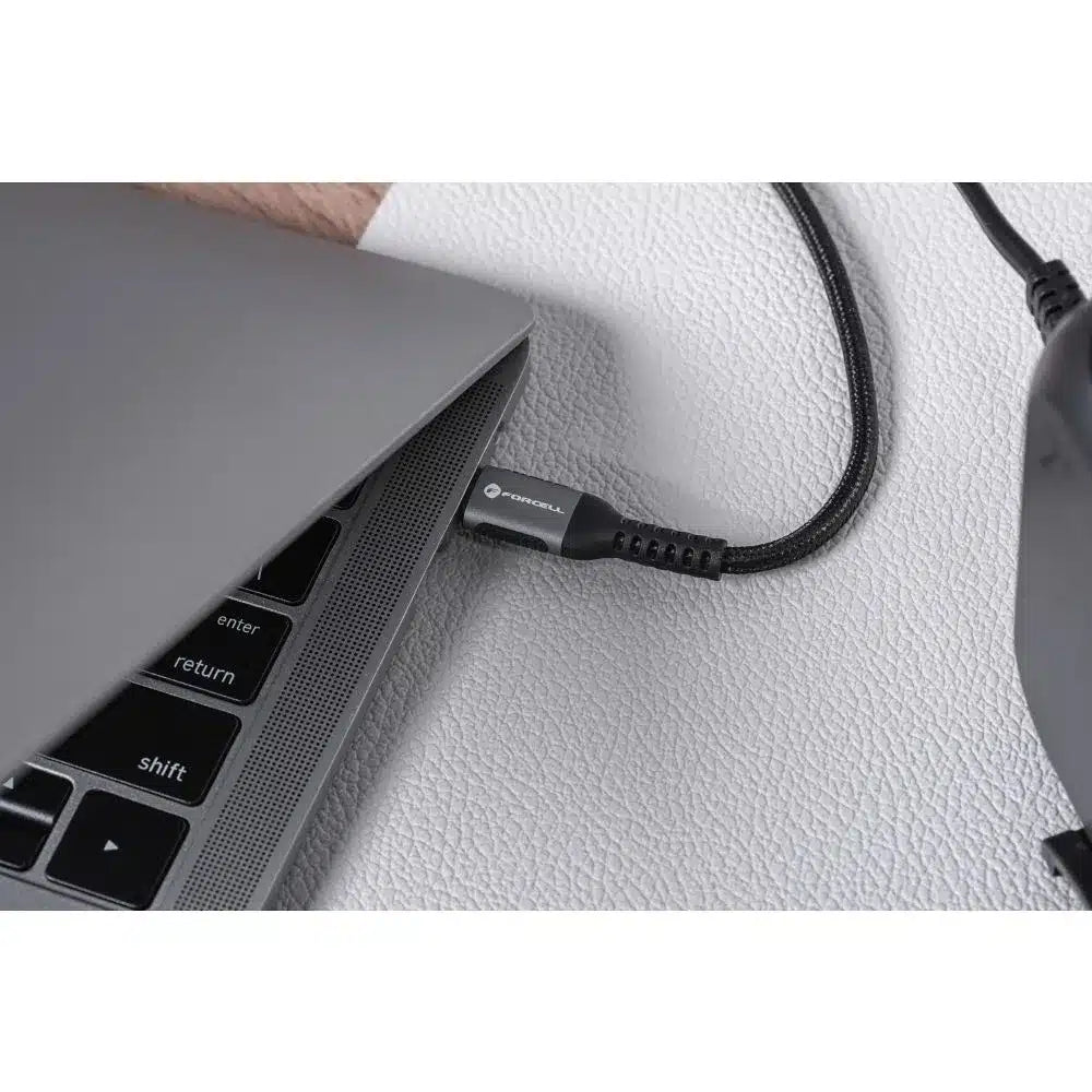 USB C na USB C kabel Forcell F-Energy QC4.0 PD 5A 100W Cafule 0,5 m C260 černý