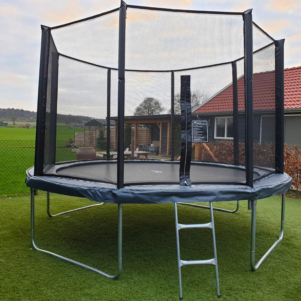 Akrobat Orbit trampolin – obiteljski trampolin za dvorište 366-cm-zeleni