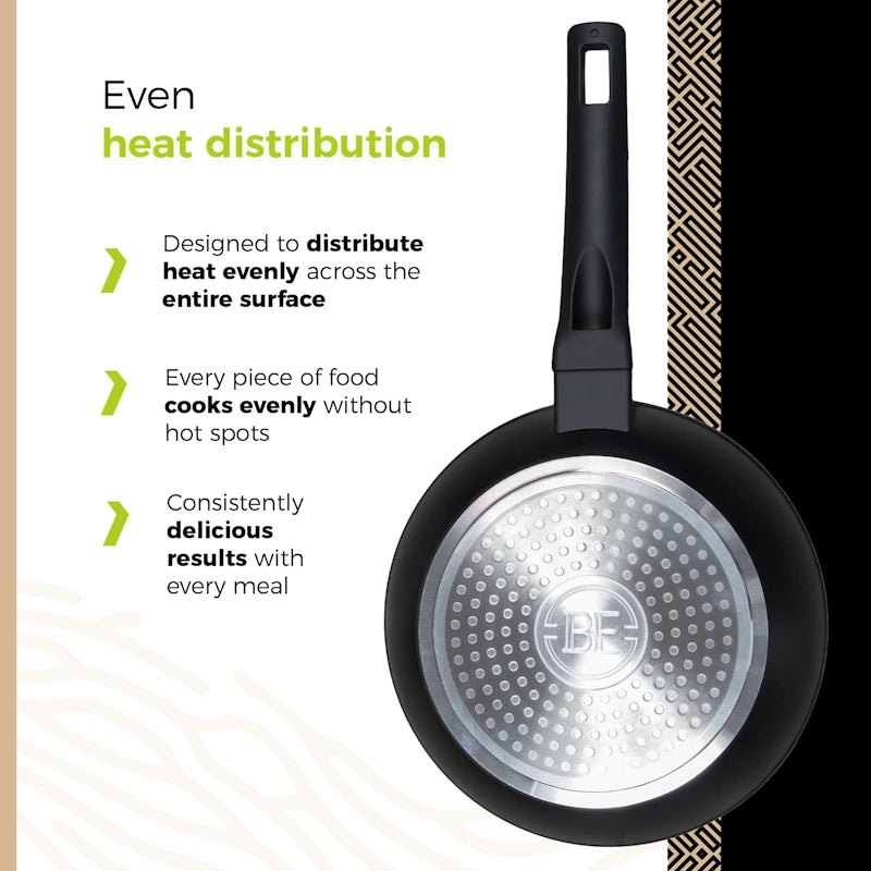 BE Living Wok tava s poklopcem Delight Black 28 cm