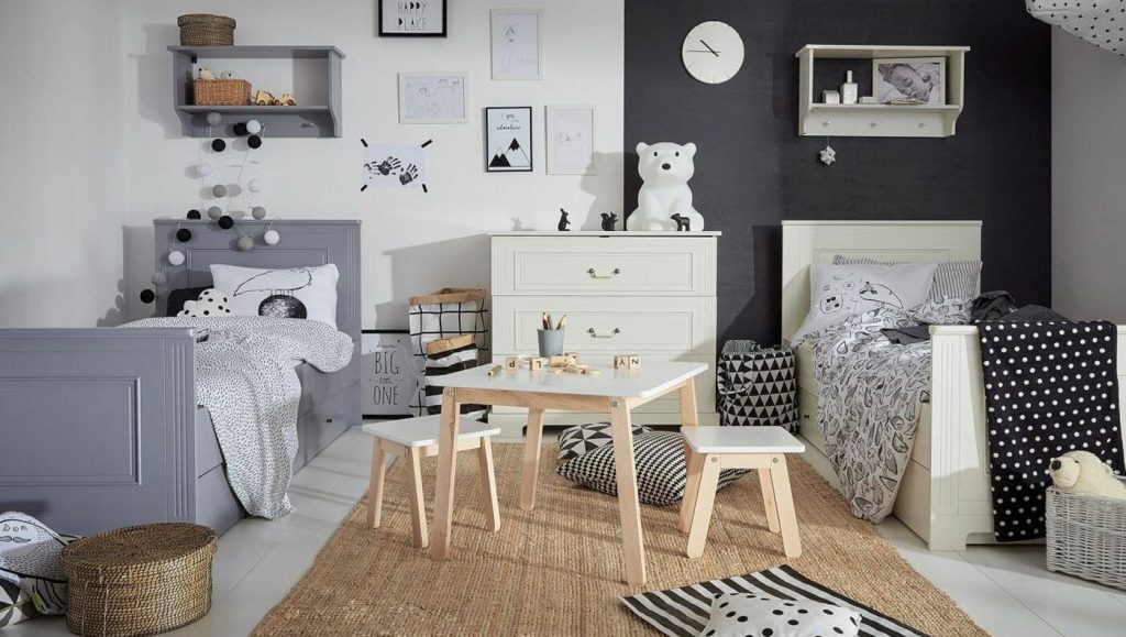 Bellamy Ines Junior krevet 200x90 cm s ladicom/dodatni ležaj, grey