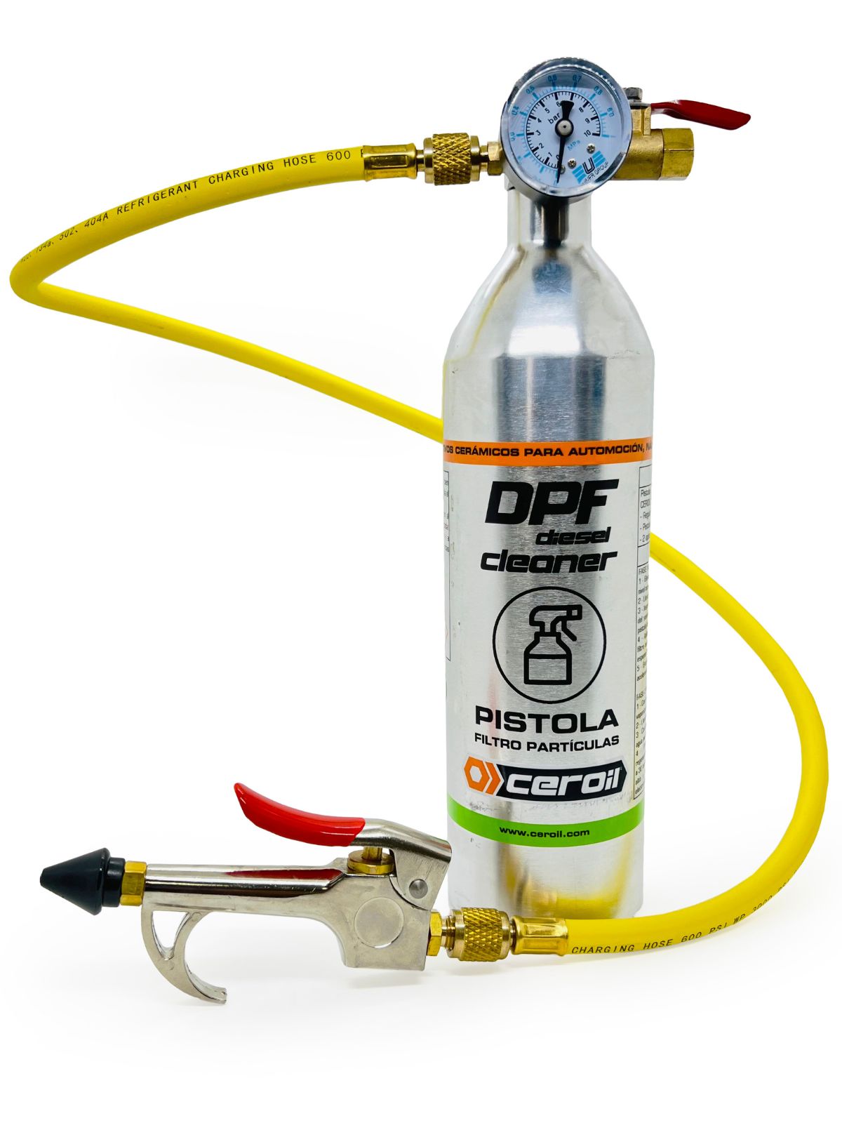Souprava na čištění filtru pevných částic ve 2 fázích (DPF/FAP)- PISTOLE