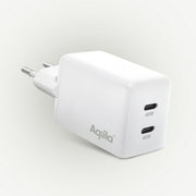 Aqiila Chargebird W2 GAN 45W USB-C + USB-A kučni punjač bijeli