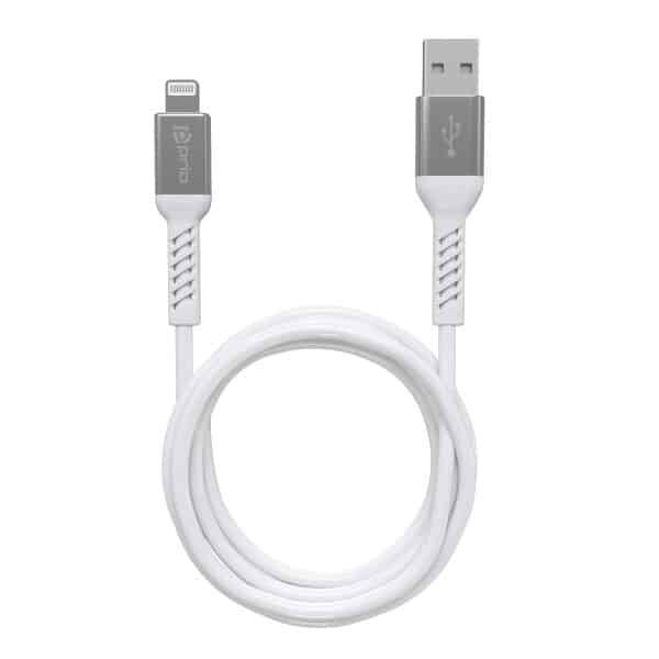 PRIO Charge & Sync USB-A na Lightning kabel, certifikace MFi, 2 m, bílý