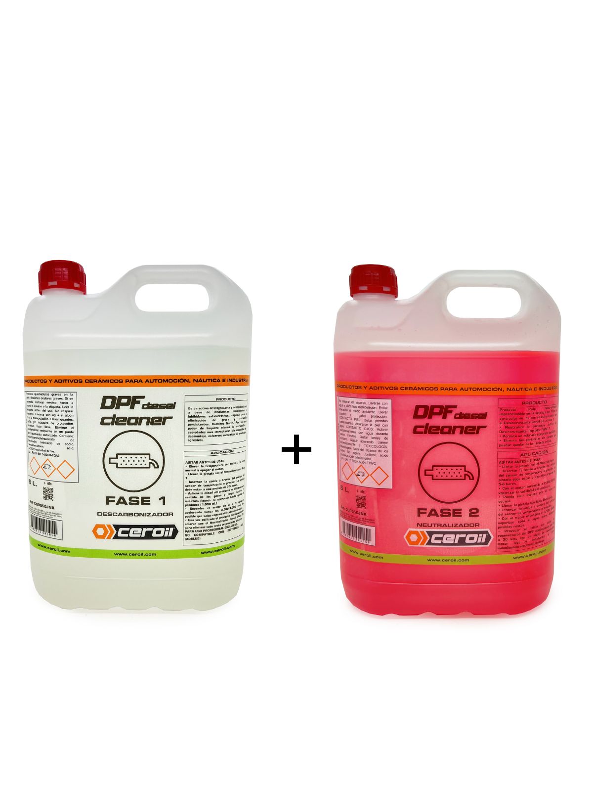 Sada pro 2fázové čištění filtru pevných částic (DPF/FAP) – 5l + 5l