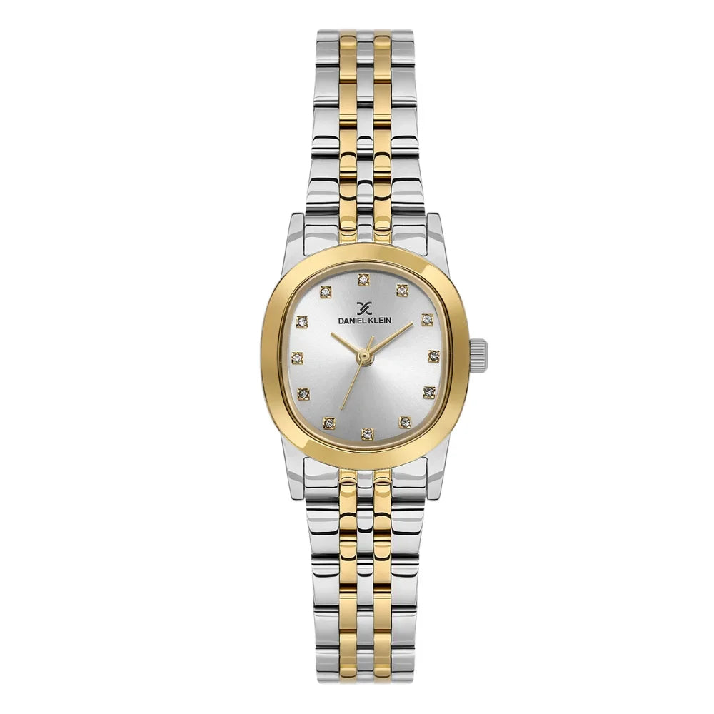 RUČNI SAT DANIEL KLEIN DK.1.14327 - Brojčanik srebrna, remen zlatna - srebrna, kućište zlatna/srebrna