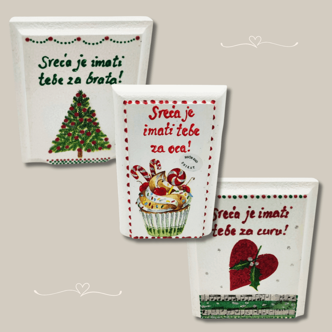 Rasprodaja Božićnih Slika s Rukom Pisanim Porukama! 🎄   Š00658