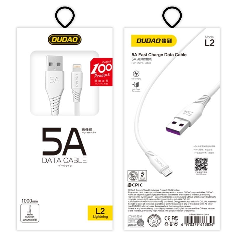 Kabel USB A – micro USB – rychlé nabíjení