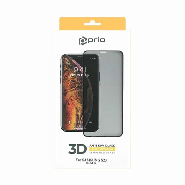 Prio 3D Anti-Spy tvrzené sklo pro Samsung S23 černé
