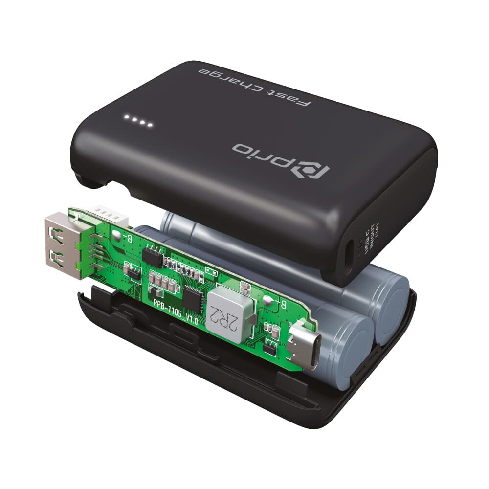 Prio Fast Charge (22,5 W SCP/20 W PD/QC3.0) Power Bank 10 000 mAh černá