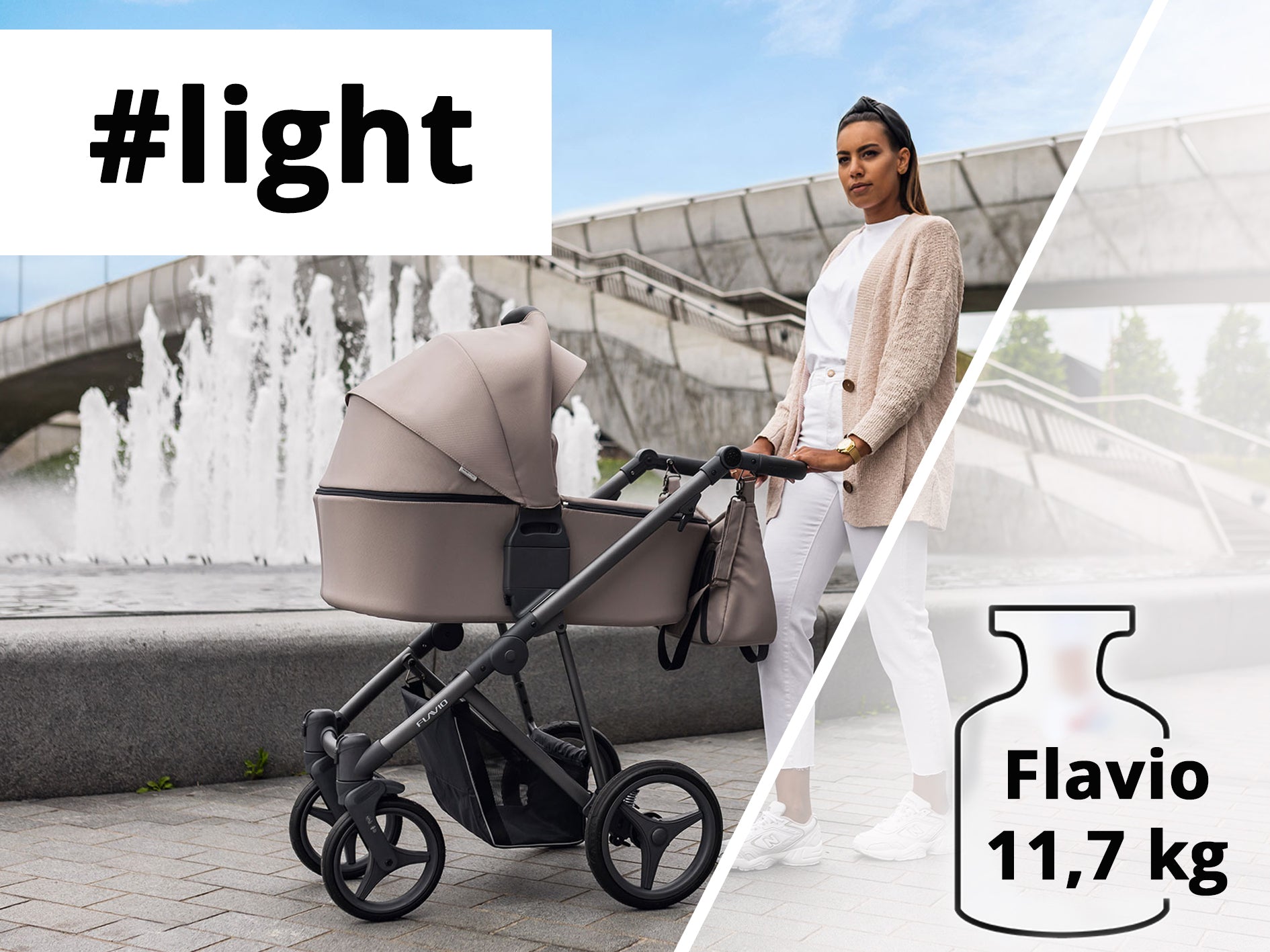 Dječja kolica Bebetto Flavio Premium Class Gold 01 3u1 B