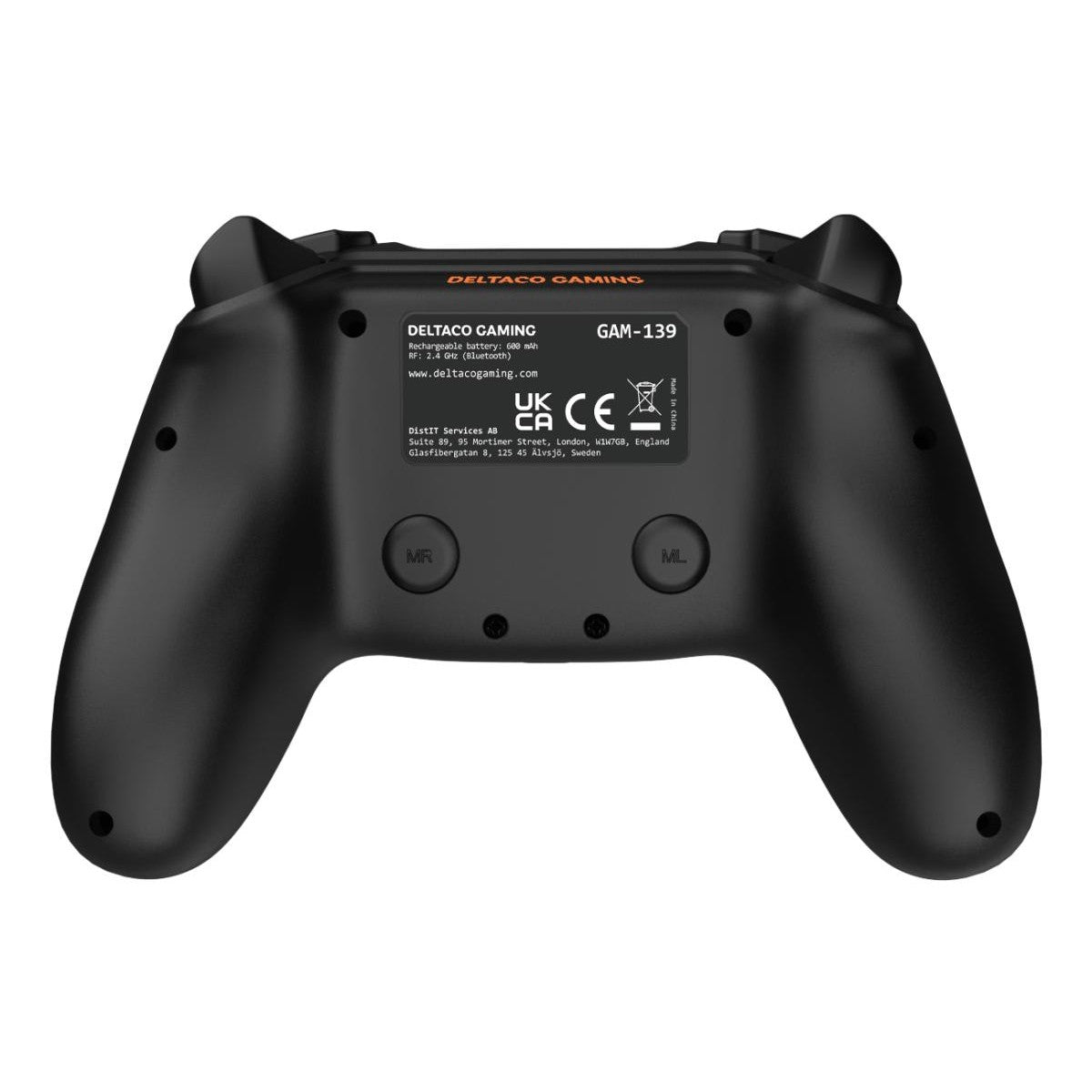 DELTACO GAMING Playstation 4 bluetooth kontroler, crni