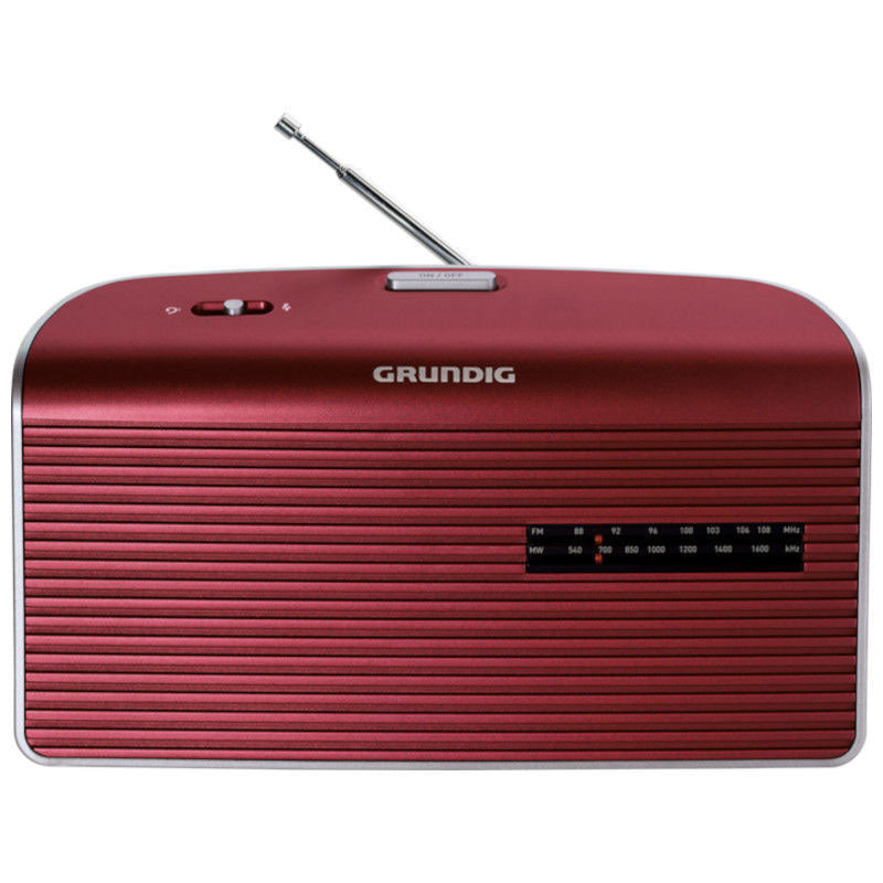GRUNDIG MUSIC60 Red Silver Radio
