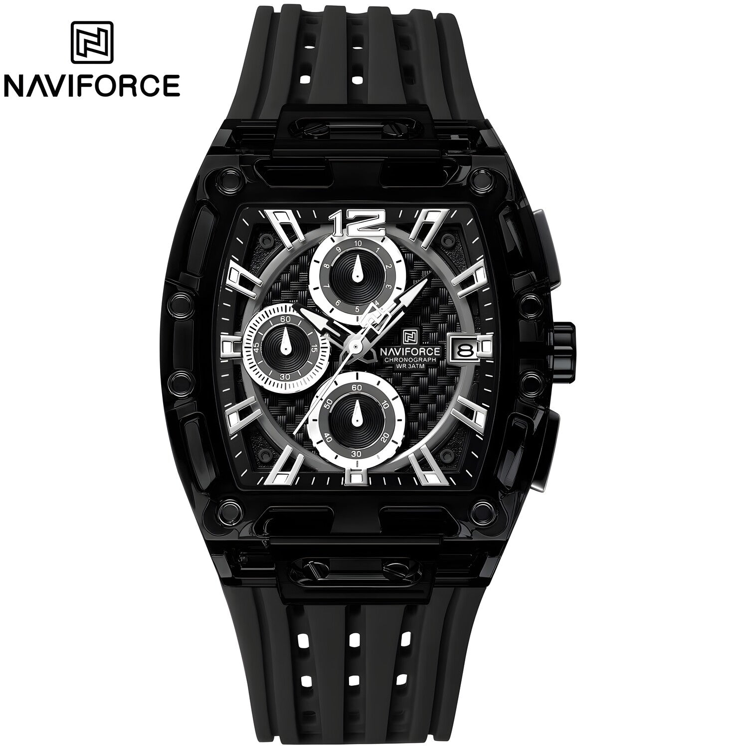 Sat NAVIFORCE SI-38617 - Crna / Srebrna KP38617
