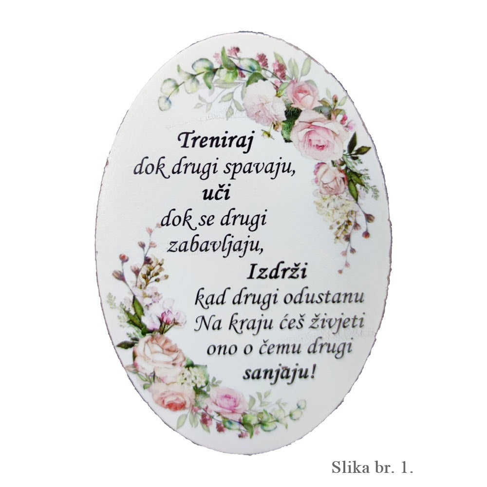 Motivační nástěnné dekorace s inspirativními zprávami