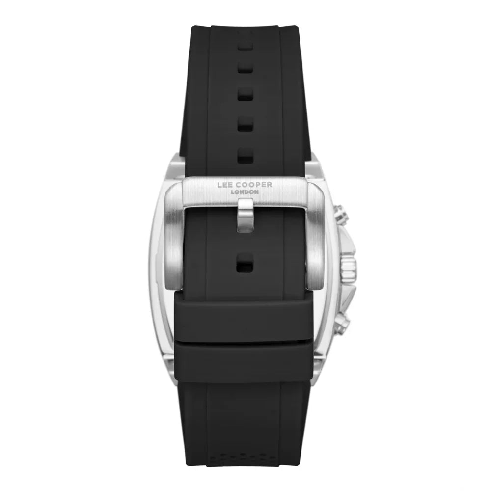 RUČNI SAT LEE COOPER 8399 - Brojčanik crna, remen crna, kućište srebrna