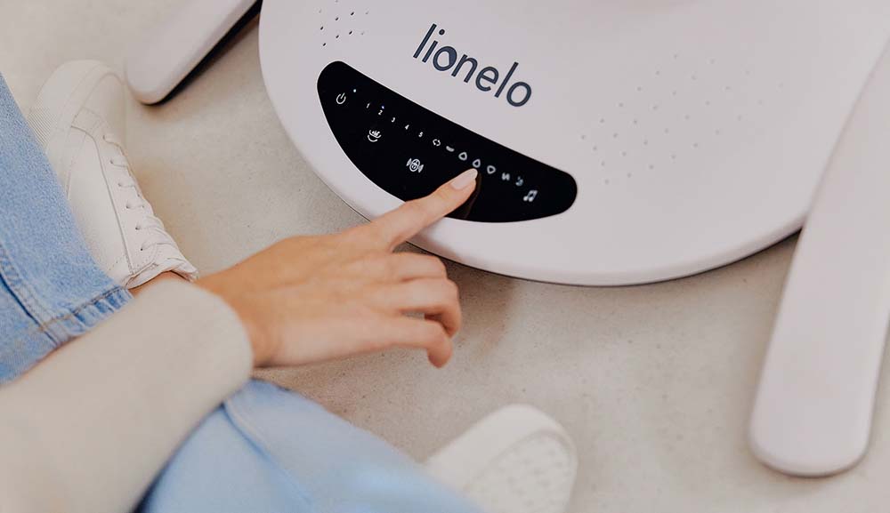 Lionelo električna ljuljačka Bella 360 + kolijevka, Grey Concrete