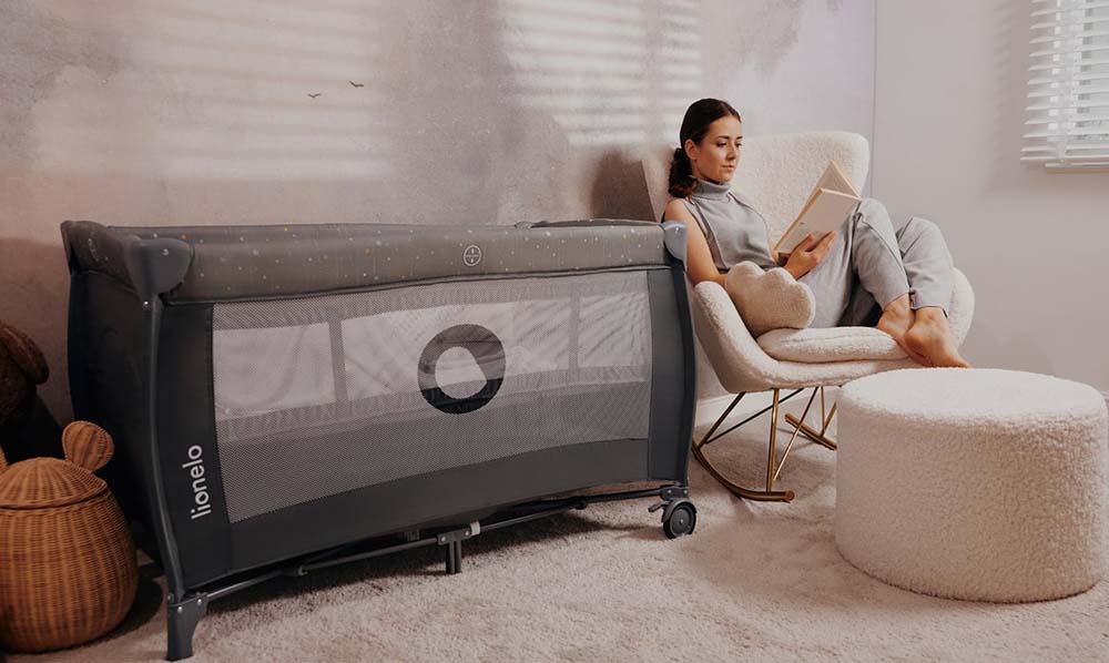 Lionelo putni krevetić 2u1 Stefi Plus, Grey White