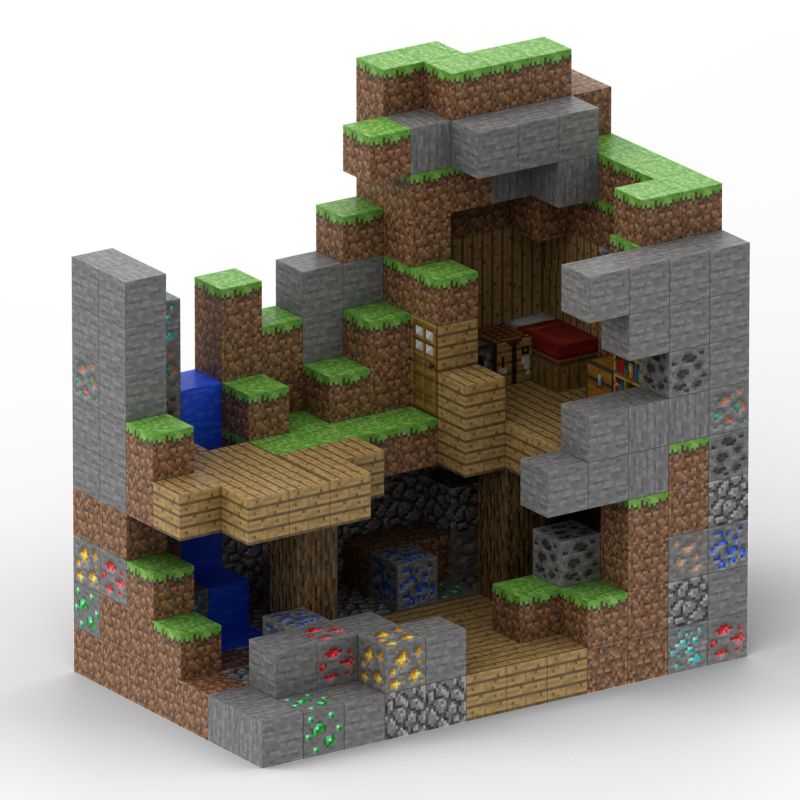 MagnetikCraft Napušteni rudnik, 375 Komada + 11 Figura