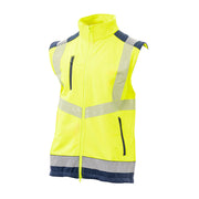Signalizirajući softshell prsluk PERSEI žuti