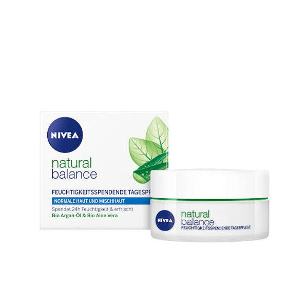 Nivea krema za lice prirodna ravnoteža s Arganovim uljem i Aloe Verom 50ml.