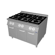 Končar PSZL-120/90 Plinski štednjak, 6 plamenika