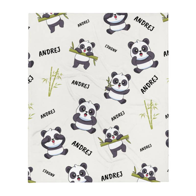Personalizirane Deka S imenom - Panda