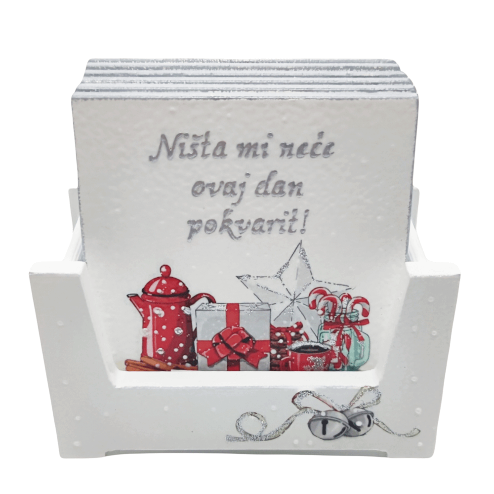 🎄 Vánoční podtácky na sklenice s inspirativními vzkazy 🎄