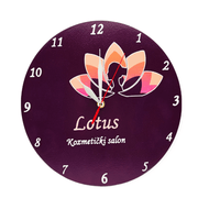 Personalizované hodiny pro kosmetický salon Lotus Š17130