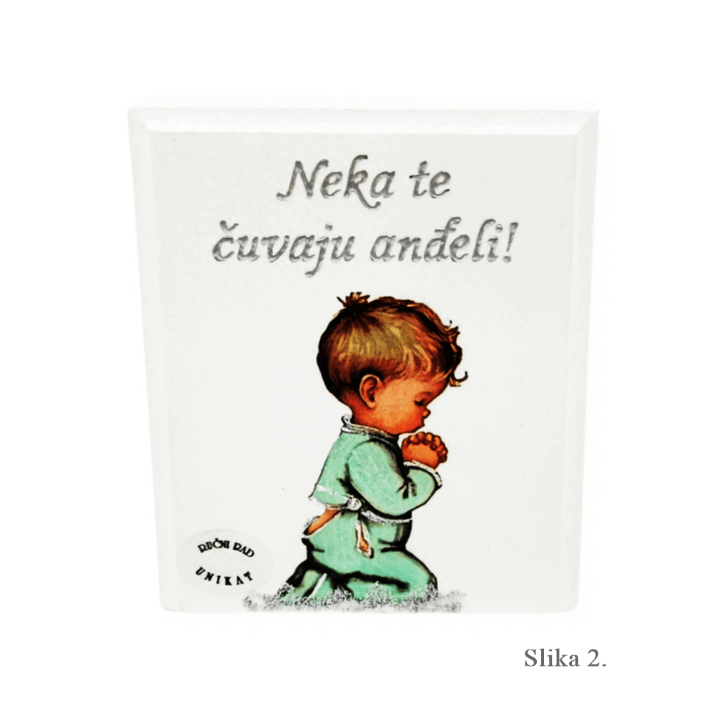 Samostatný obrázek ke křtu nebo narození dítěte – Ať tě andělé chrání!