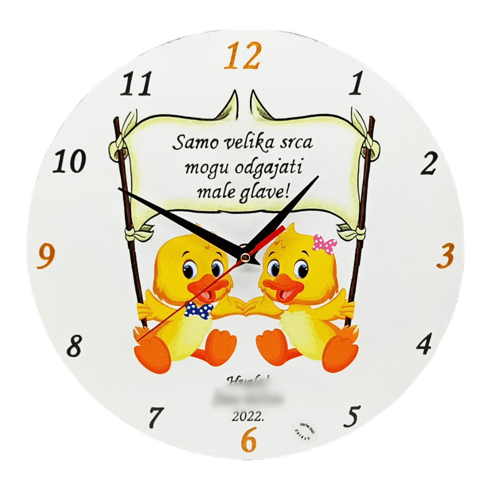 Nástěnné hodiny Dárek pro tetu/učitelku ve školce! Š17137