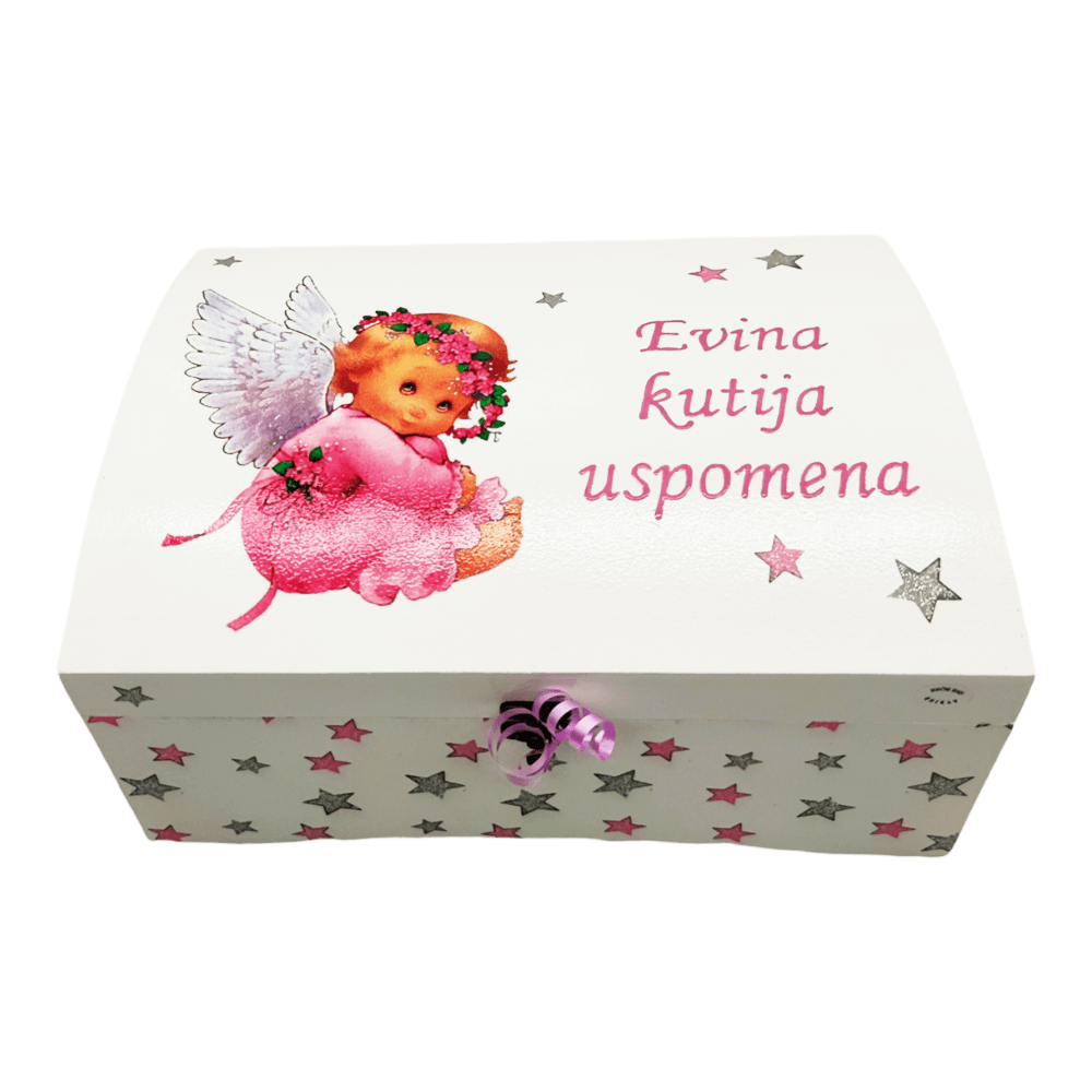 Dárek ke křtu, narození miminka Krabička na vzpomínky Š16727