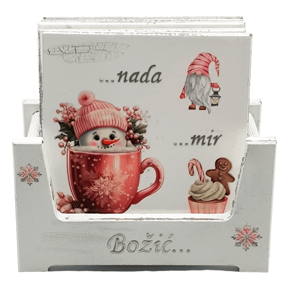 🎄 Vánoční Podtácky – Vneste sváteční atmosféru na každý stůl 🎄 Š16361