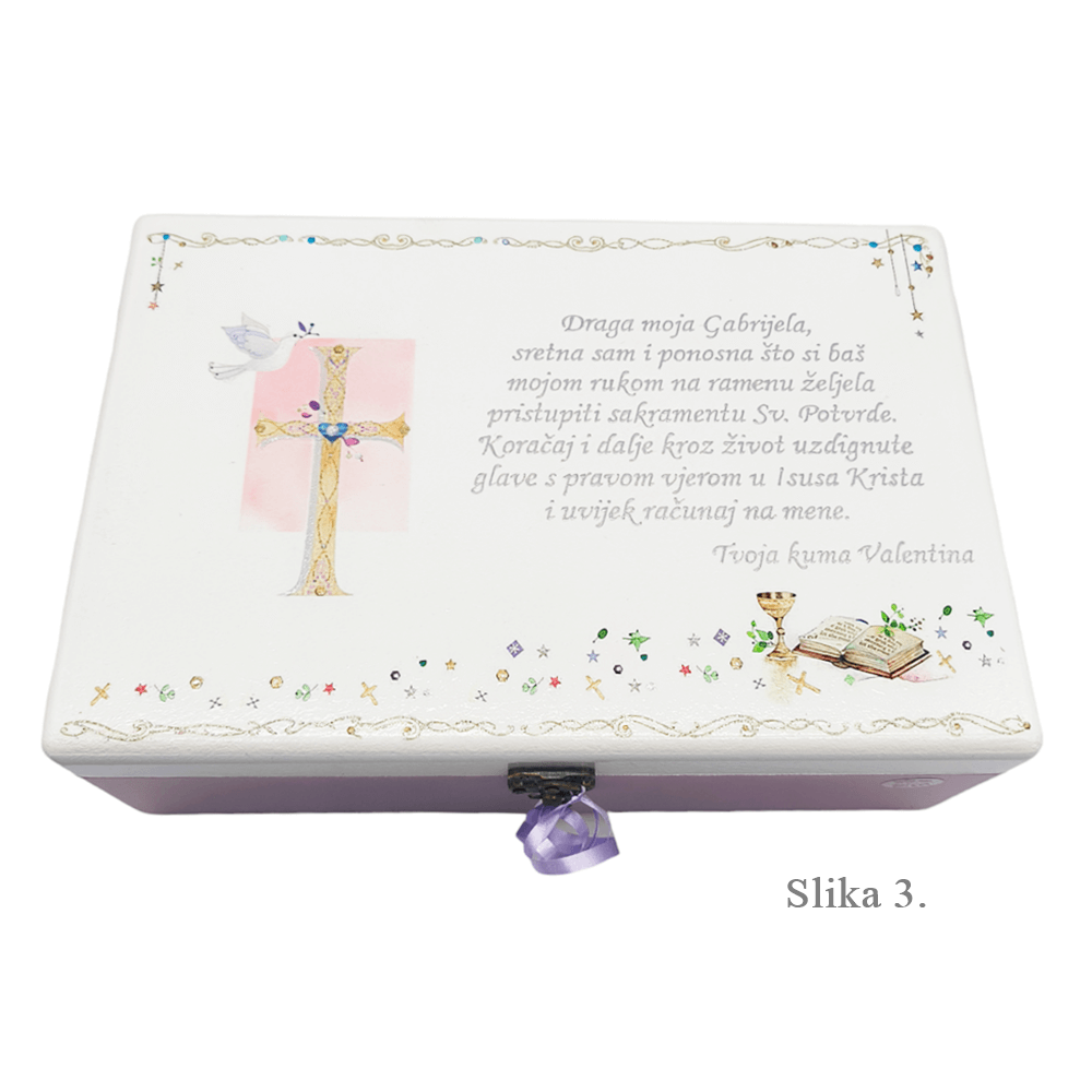 Unikátní krabice ke sv. biřmování – speciální památka od kmotrů! - 3. 20x30x10cm - 18057