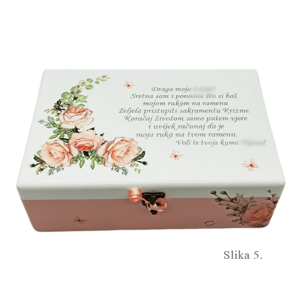Jedinečné krabice na sv. biřmování – Speciální vzpomínka od kmotry a kmotra! - 5. 20x30x10cm - 18036