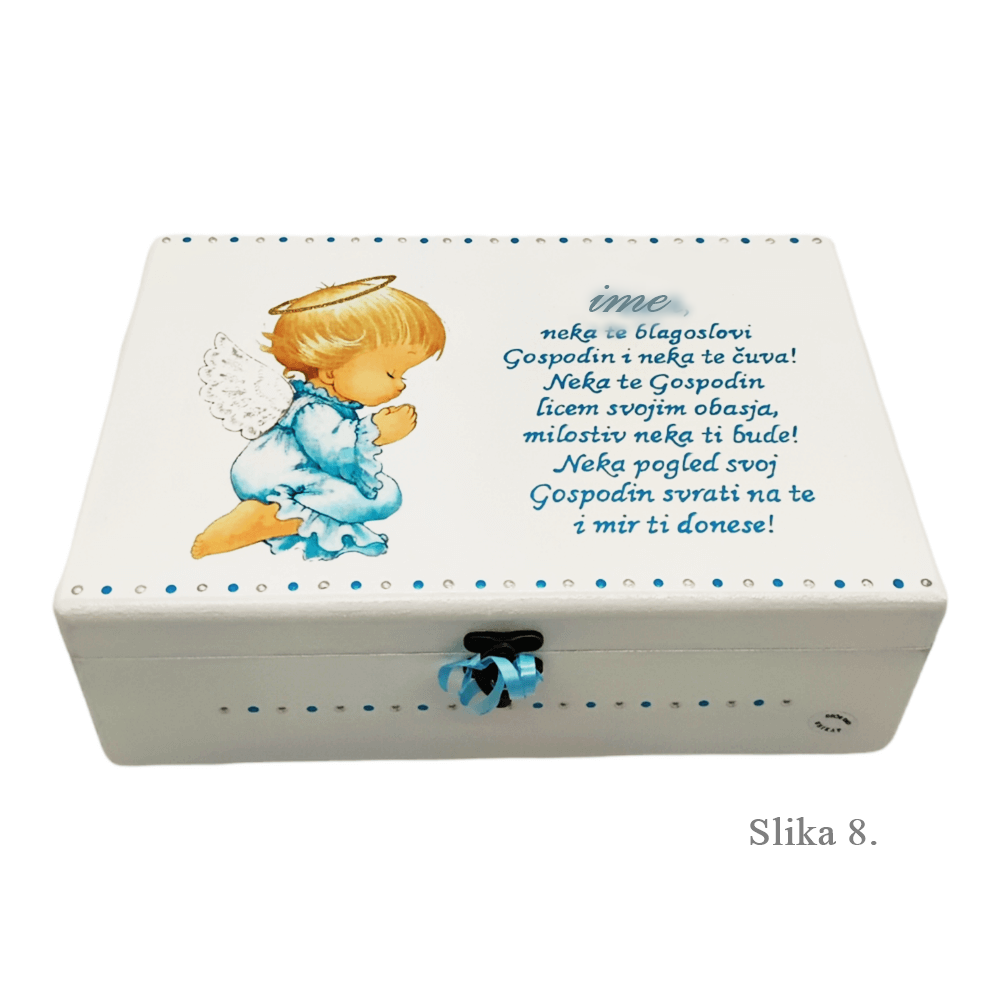 Jedinečné krabice na sv. biřmování – Zvláštní vzpomínka od kmotry a kmotra! - 8. 20x30x10cm - 18037