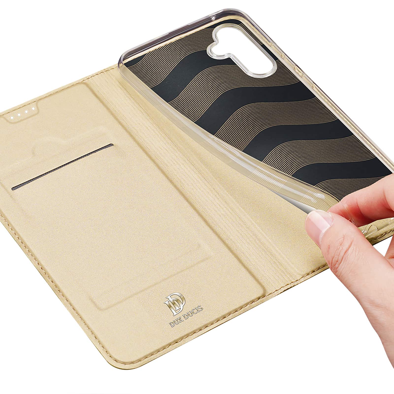 DUX DUCIS Skin Pro - flipové pouzdro pro Samsung Galaxy A54 zlaté