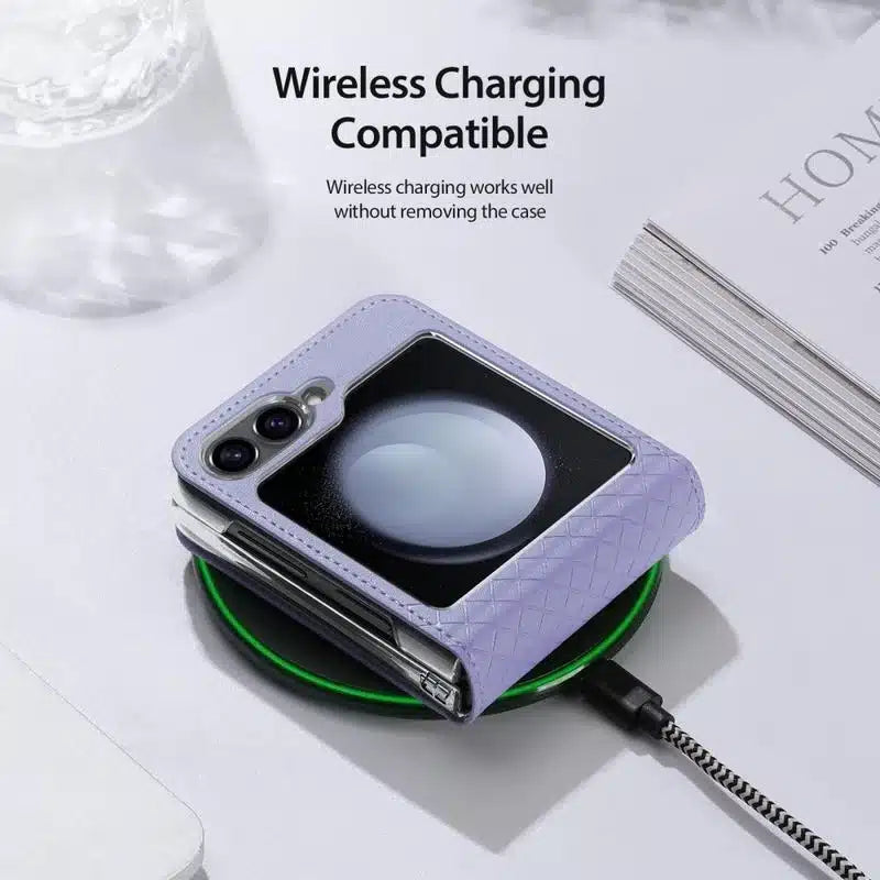 Samsung Galaxy Z Flip6 Dux Ducis Bril Flip Case kryt – fialový
